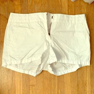 J Crew Factory White Chino Shorts